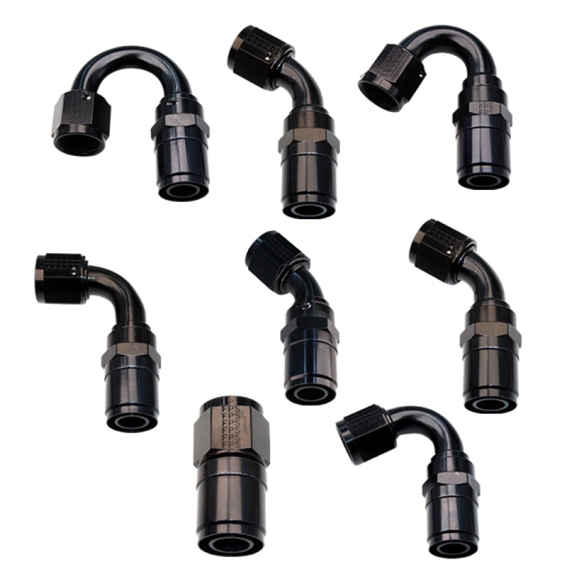 Fragola -12AN Race-Rite Crimp-On Hose End 45 Degree