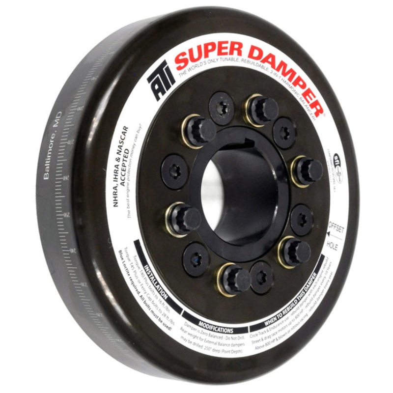 ATI Damper – 7.074in – Steel – John Deere 466 Tractor – Chevy Front – 3 Ring – Diesel