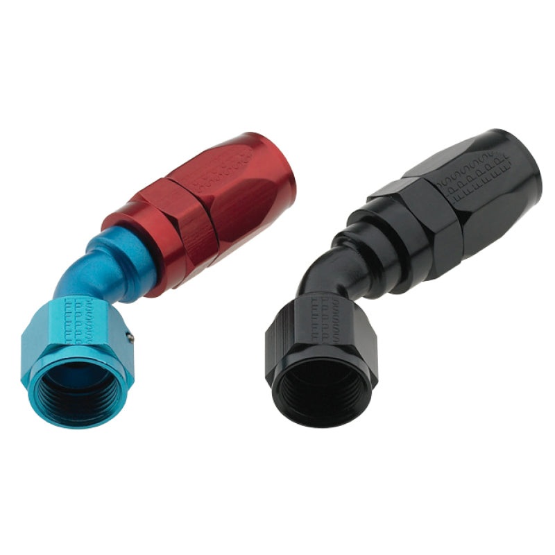 Fragola -16AN Fem x -12AN Hose 45 Degree Reducing Hose End – Black