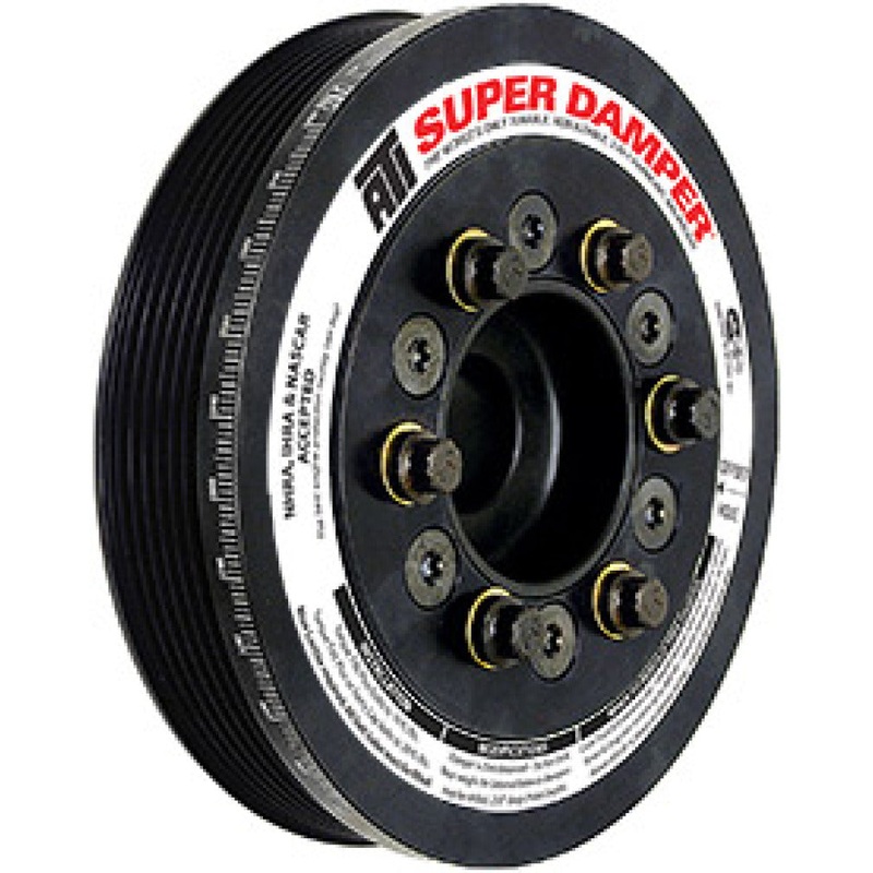 ATI Damper – 6.325in – Steel – Ford SB V8 – 28.2 Ext Bal – 4 Bolt OEM – 4in Long – B Timing