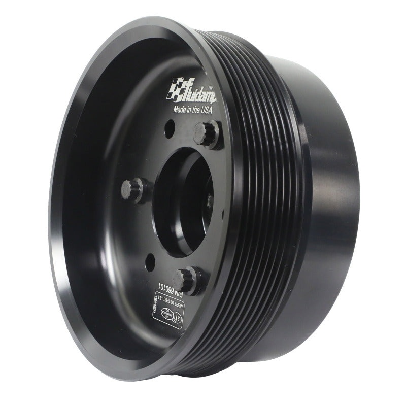 Fluidampr Chevy LSX 6-1/4in Damper w/Single 8 Rib 6.57in Dia Pulley Steel Internally Balanced Damper