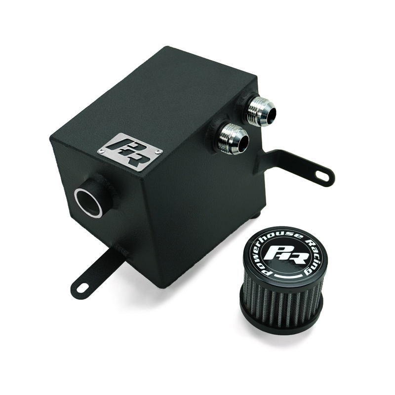 PowerHouse Racing (PHR) Gen 2 Breather Tank for Supra LHD- Matte black powder coat