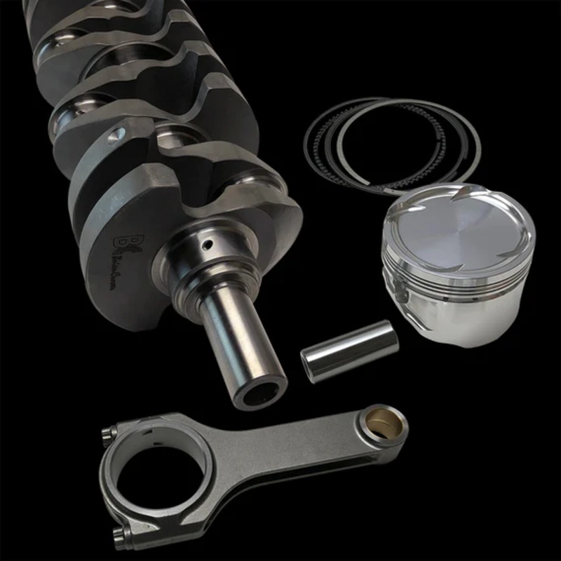 Brian Crower (BC) STROKER KIT – Honda H22, 100mm Billet Crank w/55mm Mains, ProH2K Rods (5.635″), Cust Pistons