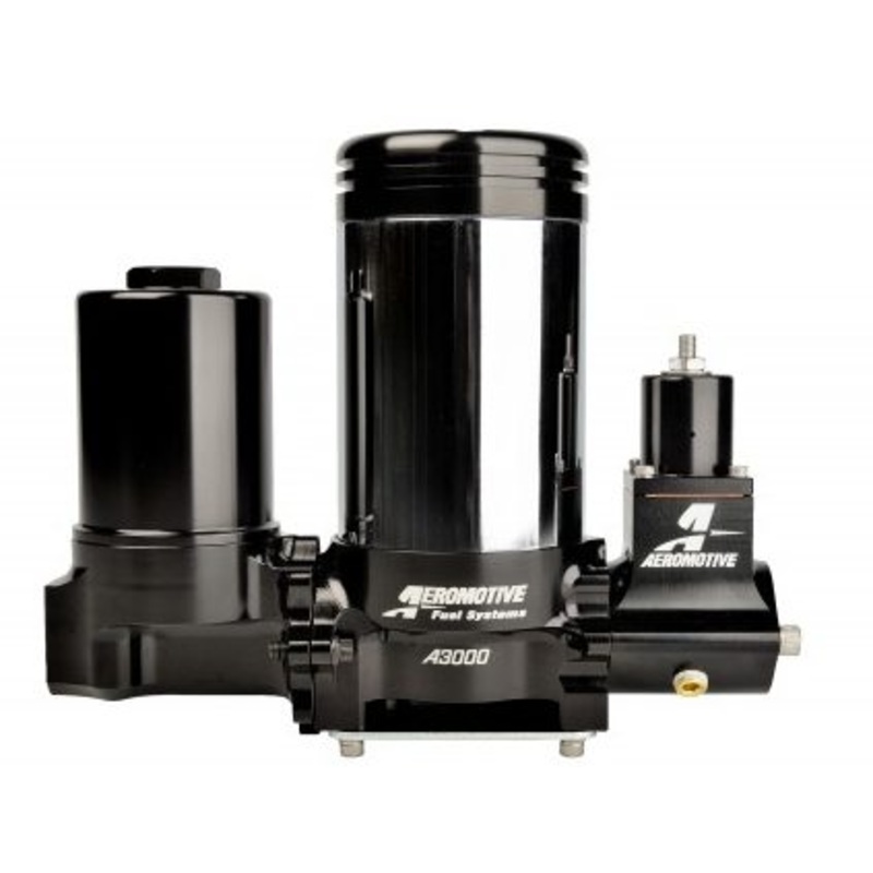 AEROMOTIVE A3000 Drag Race Carbureted Fuel Pump Complete (Includes A3000 Pump, Pre Filter, Line Pressure Regulator)