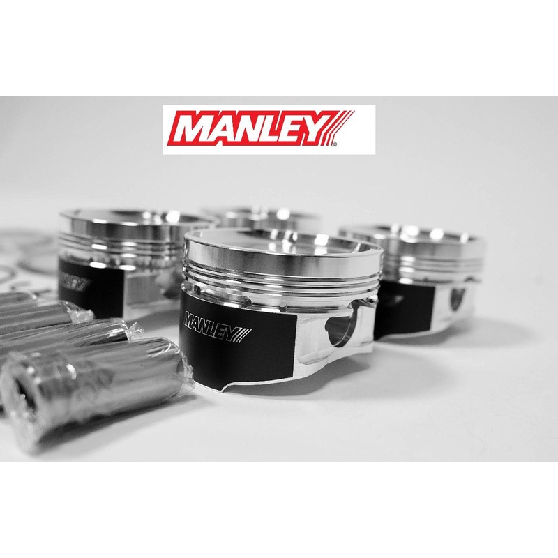 Manley Turbo Tuff Forged Pistons Evo 4-9 4G63T 7-Bolt 156mm Long Rod 85mm STD -2.5 cc 10.5:1