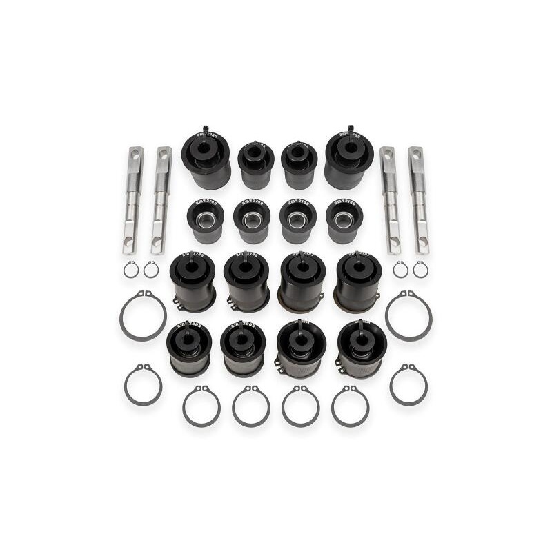 BMR 97-04 Chevrolet Corvette C5 / 05-13 Corvette C6 Front & Rear Control Arms Bearing Kit – Black