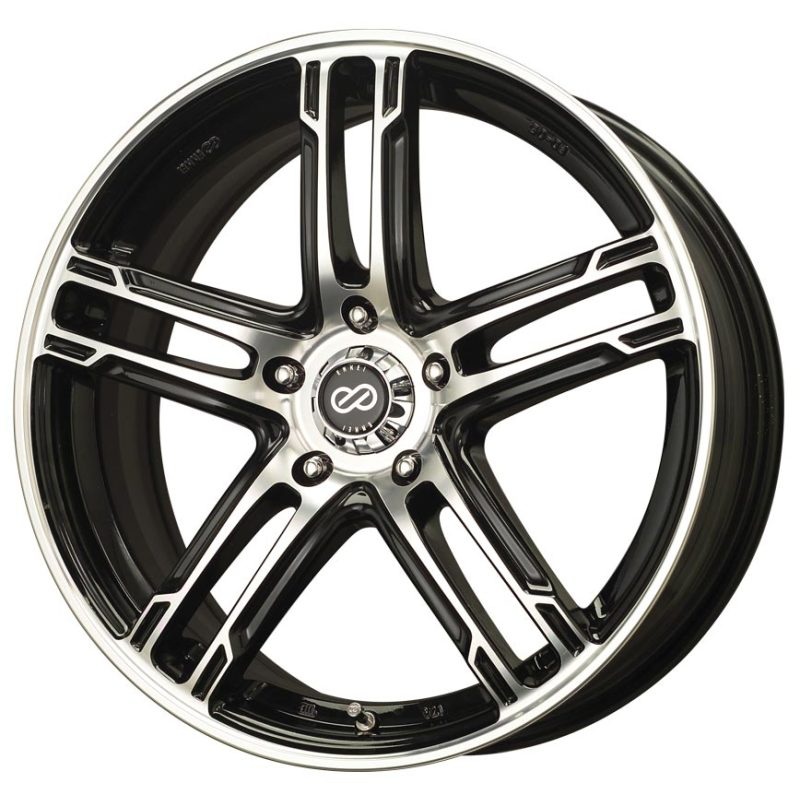 Enkei FD-05 18×7.5 4×100 45mm Offset Black Machined Wheel