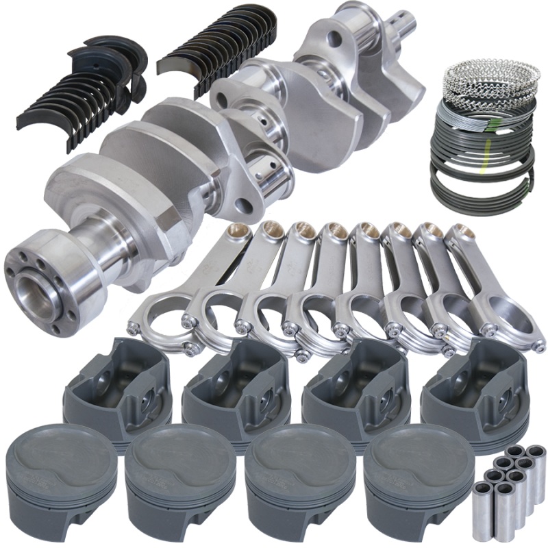 Eagle Chevy LT1 350 1Pc 3.750in Crank 5.700in H-Beam -16cc Inv Dome 4.060in Piston Rotating Assembly