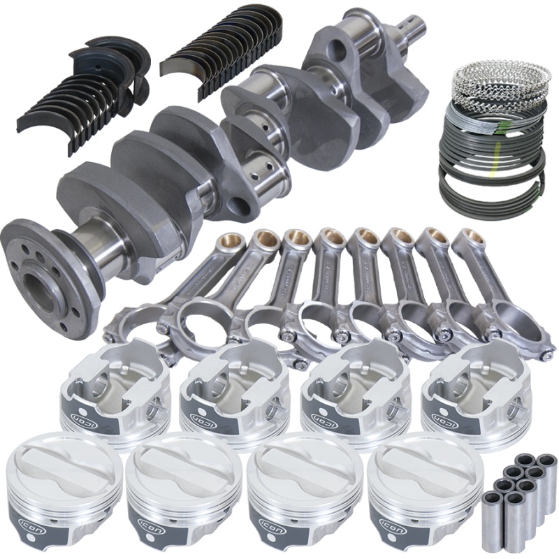 Eagle Chevy LT1 350 1Pc 3.750in Crank 6.000in I-Beam Rods -18cc 4.000in Pistons Rotating Assembly