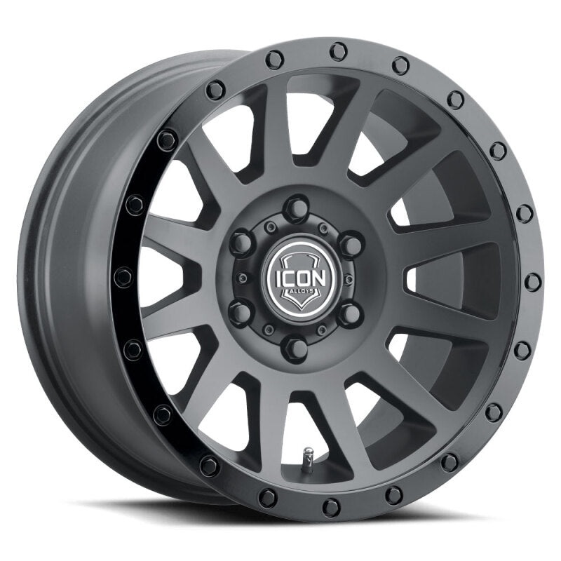 ICON Compression 18×9 6×135 6mm Offset 5.25in BS 87.1mm Double Black Wheel