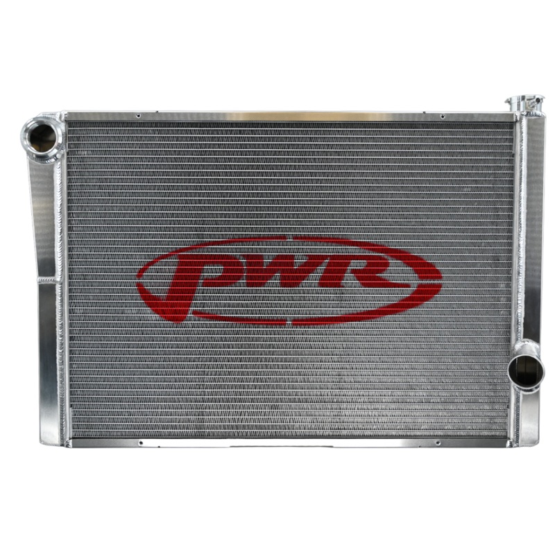 PWR – 42mm Universal Performance Radiator (PWR Open 28 x 19) -20 AN Port Inlet, 1-3/4 High Outlet
