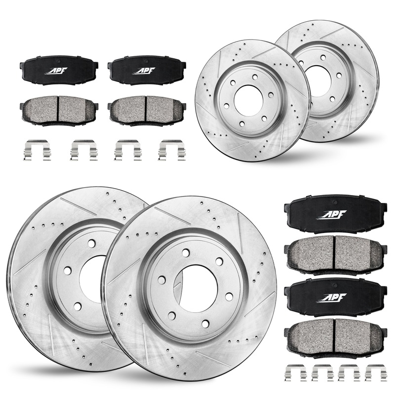 APF Full Brake Kit Rotors and Pads for Nissan Pathfinder 2005-2012