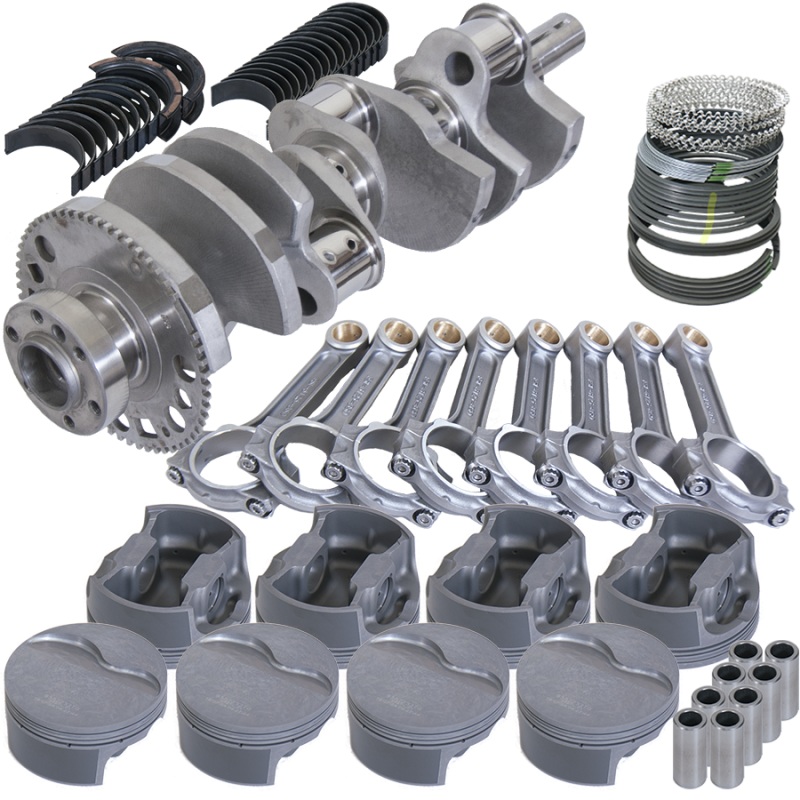 Eagle Chevy LS3 4.000in Crank 58 Tth Rlctor 6.125in I-Beam Rods 4.065in Pistons Rotating Assembly