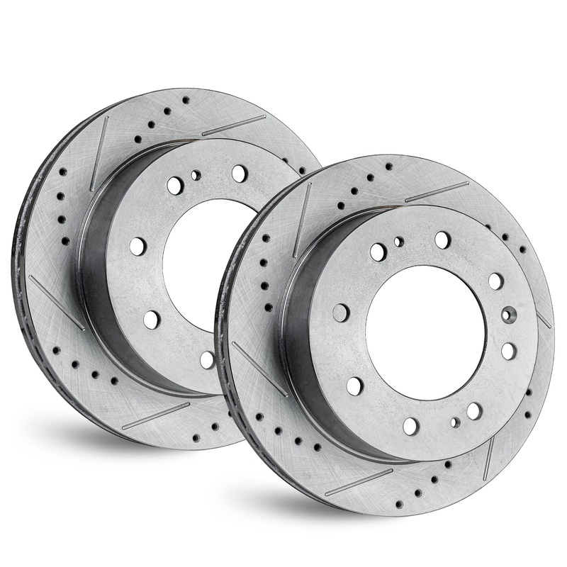 APF Front Brake Rotors Compatible for INFINITI Q50 2014-2019 Zinc Drilled/Slot | 355 MM / 13.976 Inch Rotor Diameter | OEM Fitment | Rust Free | 10YR WTY | 2 Rotors