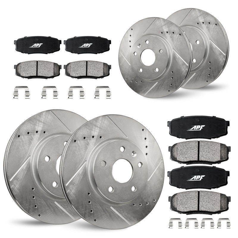 APF Full Brake Kit Rotors and Pads for Honda CR-V 2002-2004
