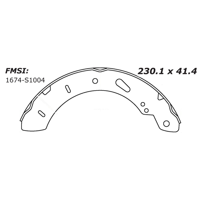 Porterfield Brake Shoes for 2014 FORD FOCUS R/Drum
