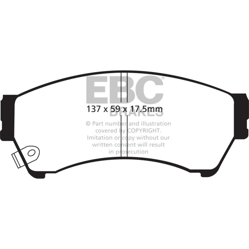 EBC 06-09 Ford Fusion 2.3 Yellowstuff Front Brake Pads