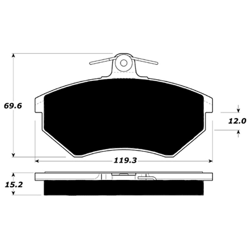Porterfield Brake Pads for 1985 AUDI Coupe GT