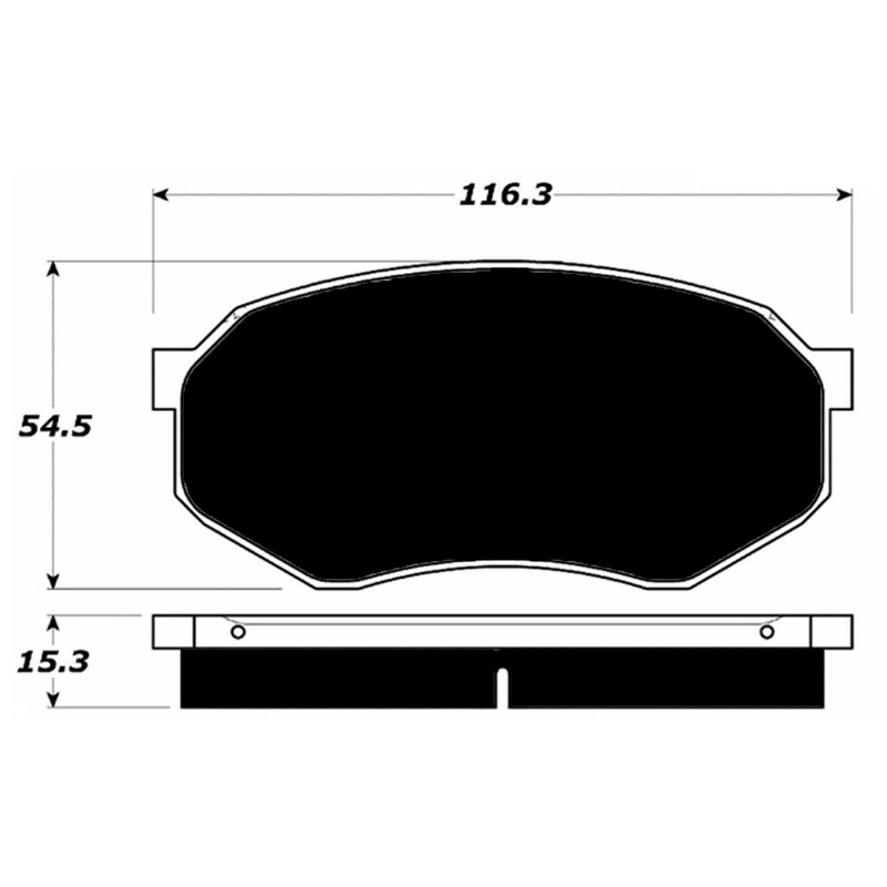 Porterfield Brake Pads for 1986 MITSUBISHI Starion
