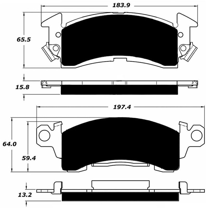 Porterfield Brake Pads for 1987 CHEVROLET SUBURBAN 1500 2WD