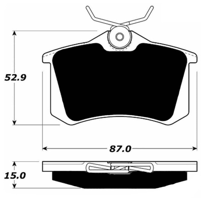 Porterfield Brake Pads for 1987 VOLKSWAGEN JETTA Gli w/16V