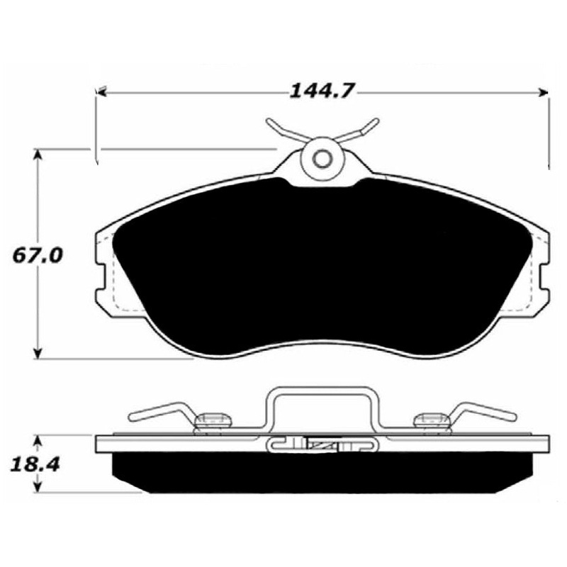 Porterfield Brake Pads for 1988 AUDI 5000 CS Turbo Quattro Wagon