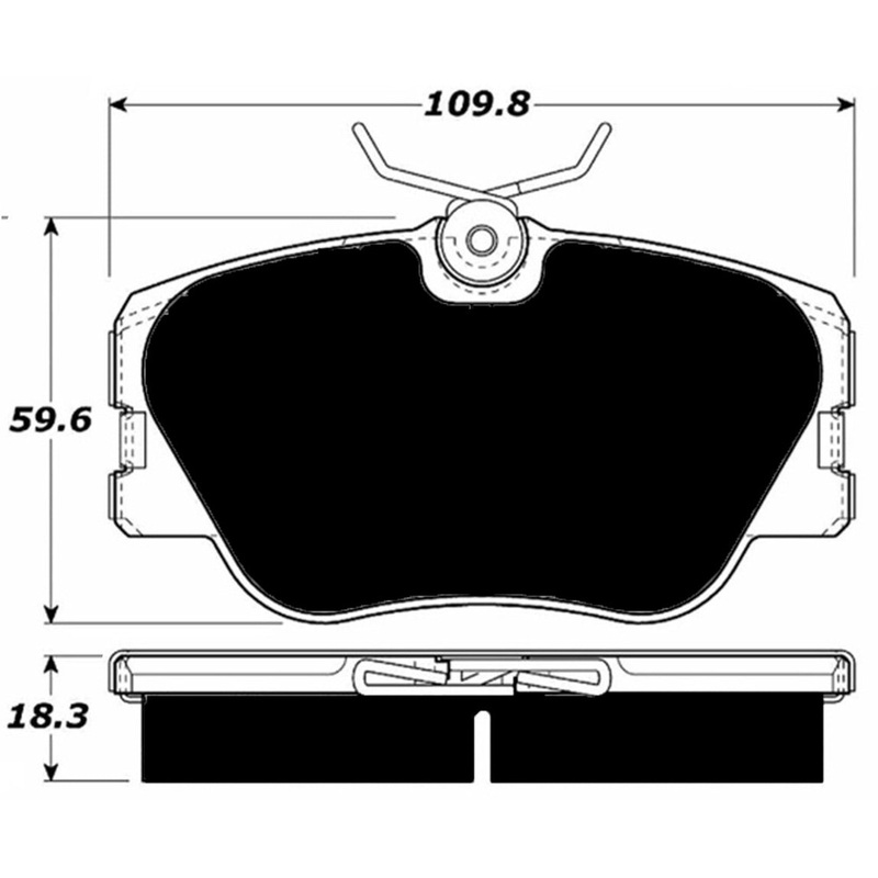 Porterfield Brake Pads for 1988 MERCEDES-BENZ 300E w/ASR exc. 4MATIC
