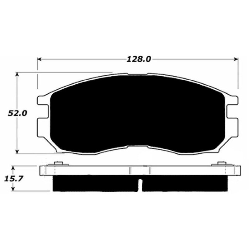 Porterfield Brake Pads for 1991 MITSUBISHI Eclipse 2WD Turbo