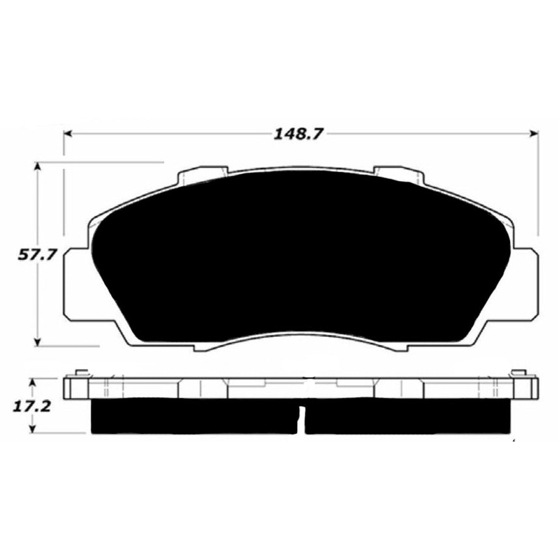 Porterfield Brake Pads for 1996 HONDA ACCORD Wagon EX