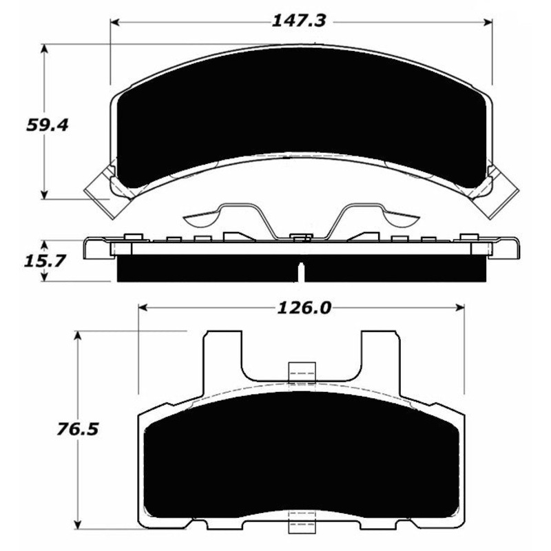 Porterfield Brake Pads for 2000 CHEVROLET TAHOE 4WD 2 DR / 10″ Rear Shoe