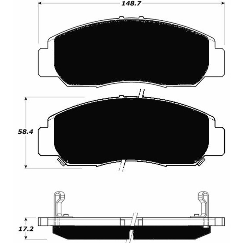 Porterfield Brake Pads for 2006 HONDA ACCORD Coupe V6 – LX A/T