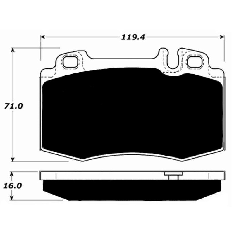 Porterfield Brake Pads for 2006 MERCEDES-BENZ E500