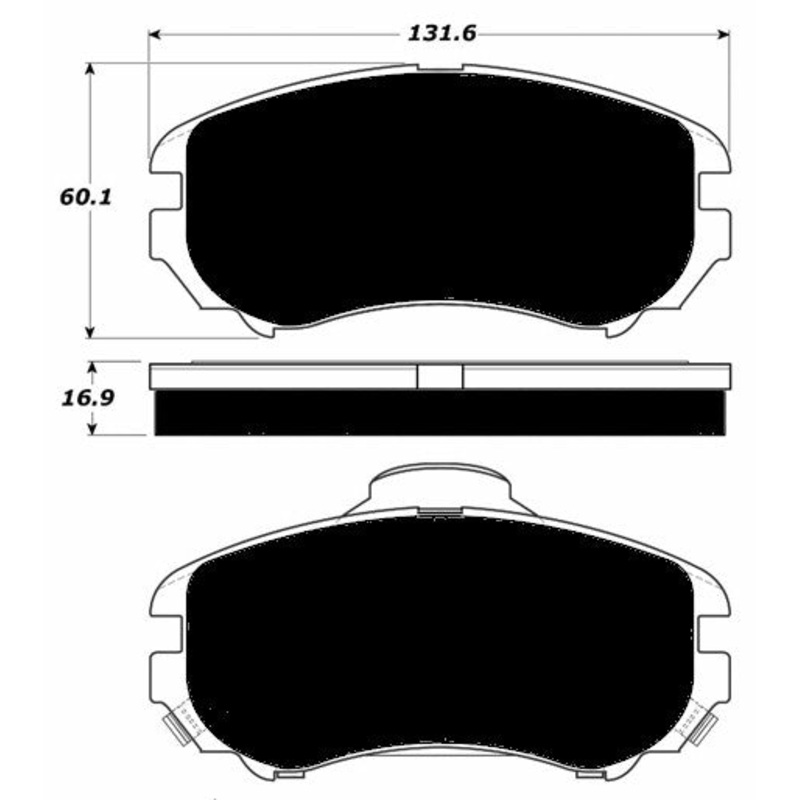 Porterfield Brake Pads for 2009 HYUNDAI ELANTRA Sedan