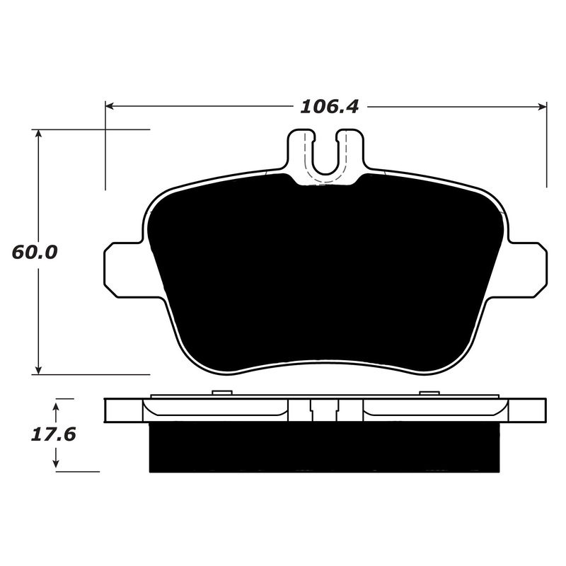 Porterfield Brake Pads for 2013 MERCEDES-BENZ SLK300