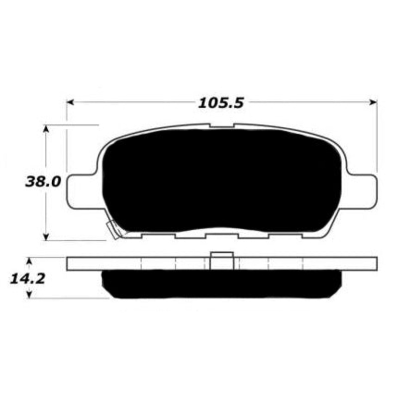 Porterfield Brake Pads for 2013 NISSAN SENTRA 2.5L Spec V