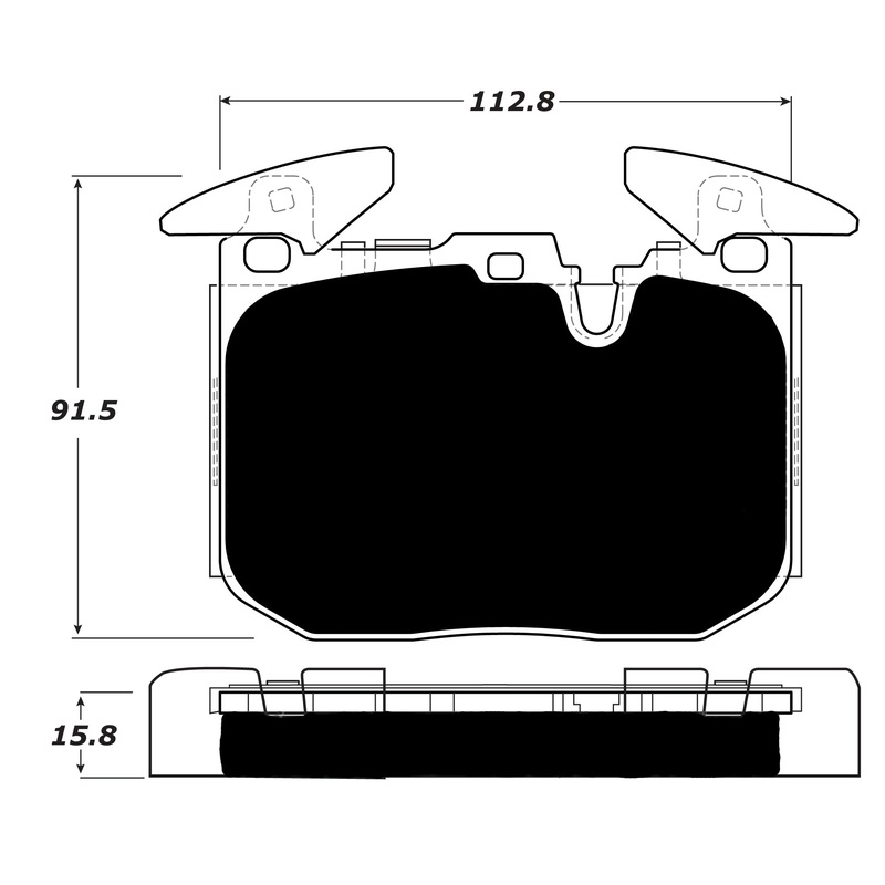 Porterfield Brake Pads for 2014 BMW 228i/228ix – M Sport Brakes w/ 340mm Front Discs
