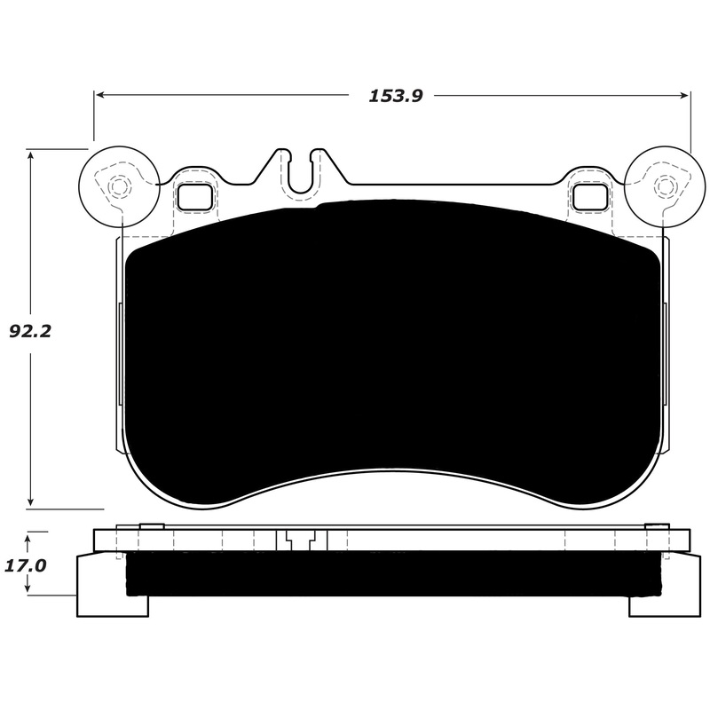 Porterfield Brake Pads for 2014 MERCEDES-BENZ SLK55 AMG