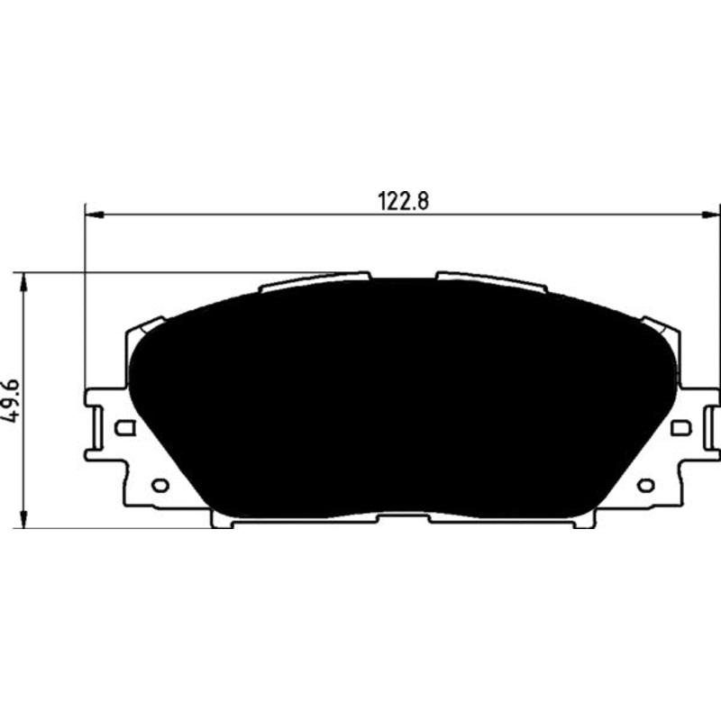 Porterfield Brake Pads for 2014 TOYOTA YARIS