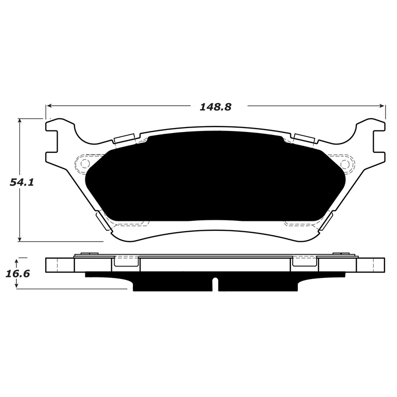 Porterfield Brake Pads for 2015 FORD F150 4WD W/MANUAL PB