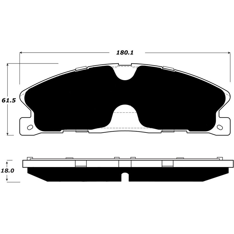 Porterfield Brake Pads for 2016 LINCOLN MKS