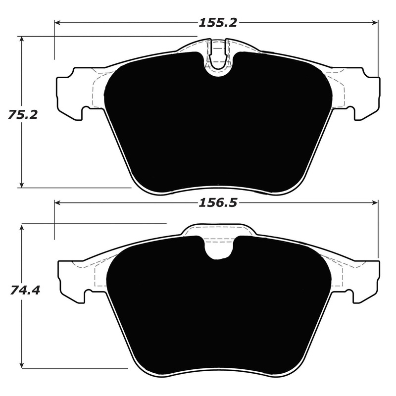 Porterfield Brake Pads for 2009 JAGUAR XJ Super V8