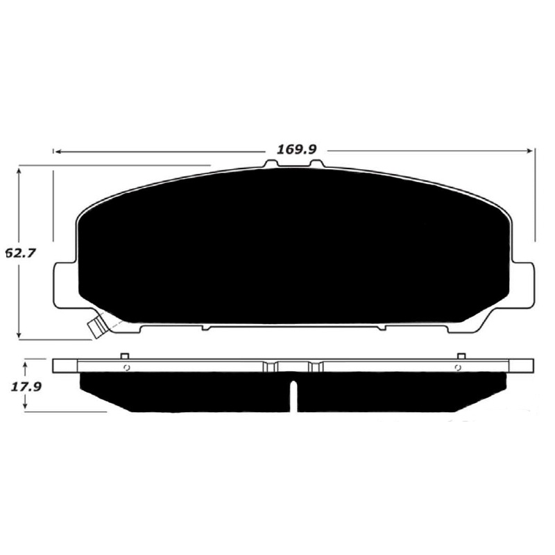 Porterfield Brake Pads for 2011 NISSAN TITAN