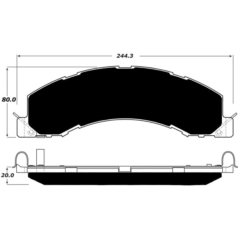 Porterfield Brake Pads for 2012 DODGE RAM- 4500,5500