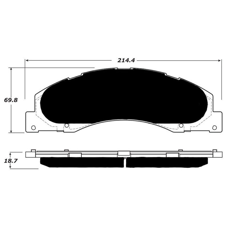 Porterfield Brake Pads for 2013 FORD E150, ECONOLINE