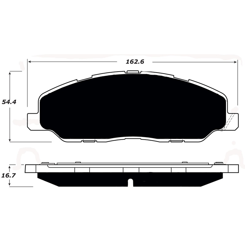 Porterfield Brake Pads for 2013 FORD MUSTANG V6
