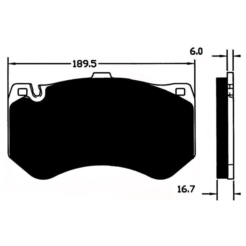 Porterfield Brake Pads for 2013 MERCEDES-BENZ SLS  w/Ceramic Discs