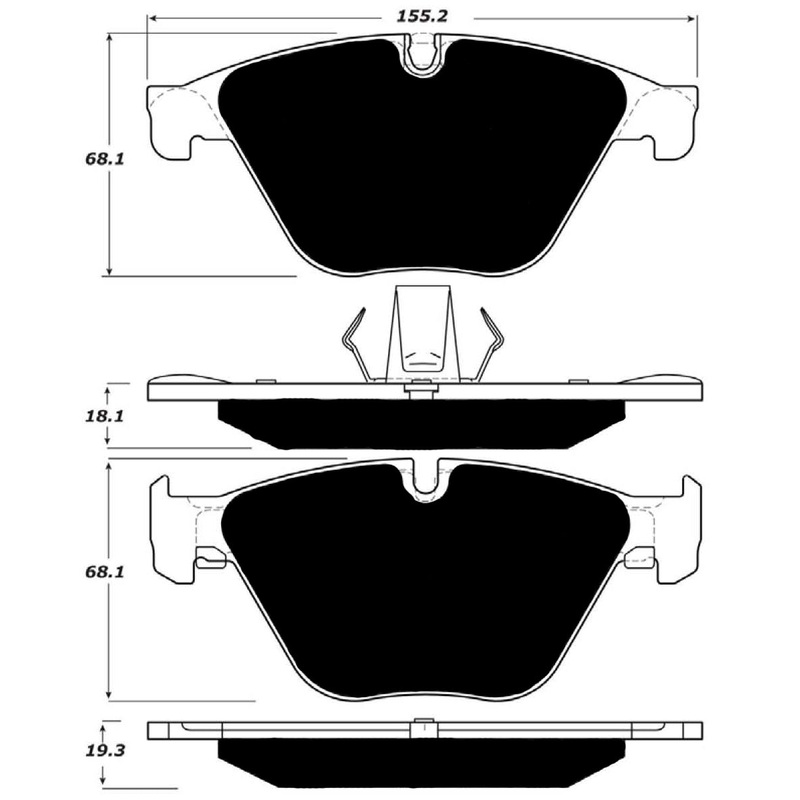 Porterfield Brake Pads for 2014 BMW 535i xDrive
