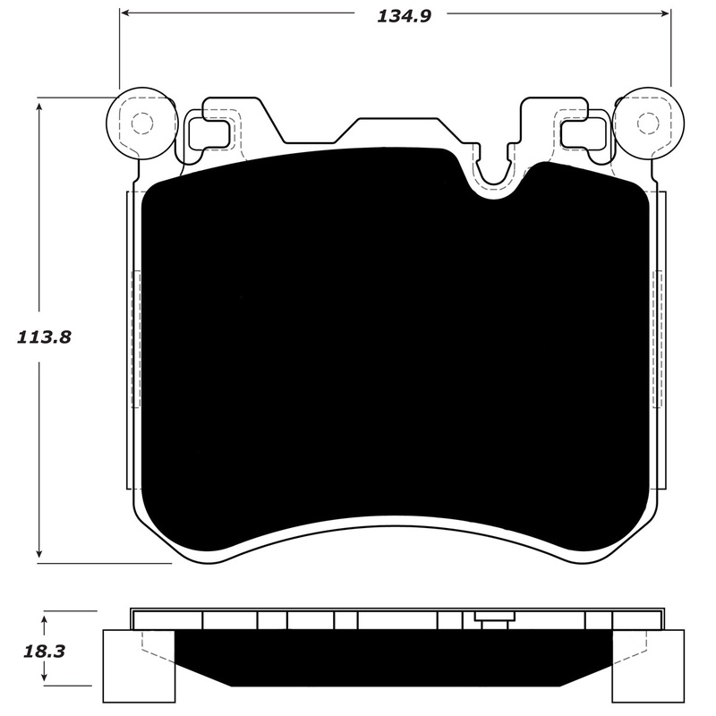 Porterfield Brake Pads for 2014 BMW X5 50i “M” Performance Brakes