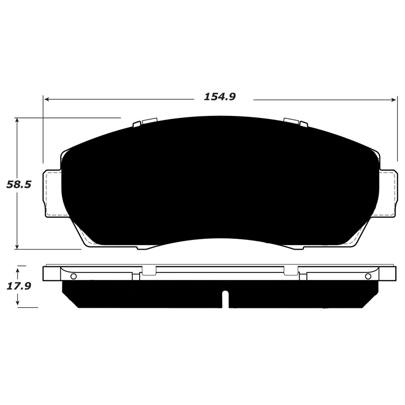 Porterfield Brake Pads for 2014 HONDA CROSSTOUR