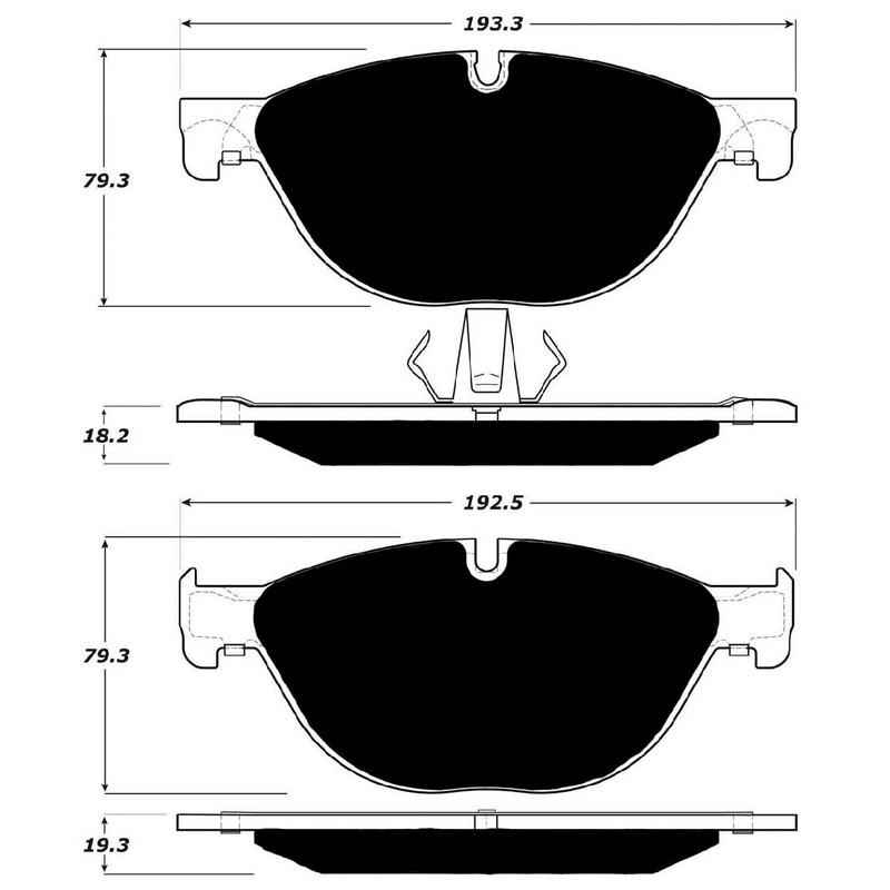 Porterfield Brake Pads for 2015 BMW 550i GT xDrive